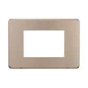 Placca Slim Sottile 3P Serie Moon Colore Bronzo Compatibile Con Bticino Axolute Air