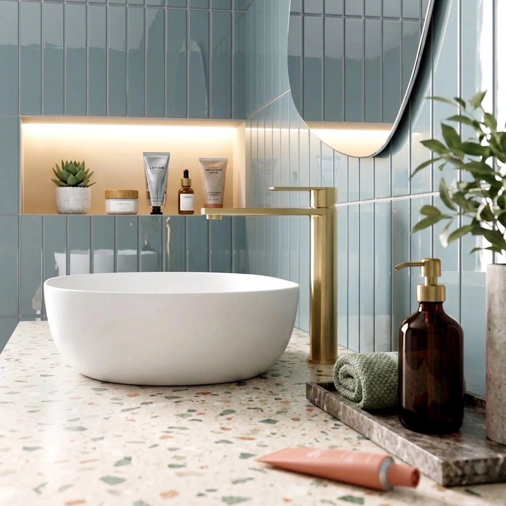 Rubinetto Da Bagno Rea Hunter Brush Gold High
