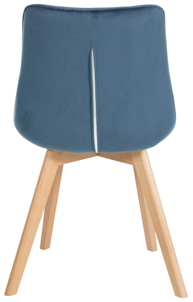Sedia Brook Velvet blu
