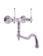 Miscelatore lavello MORAVA RETRO con braccio girevole in ottone cromato