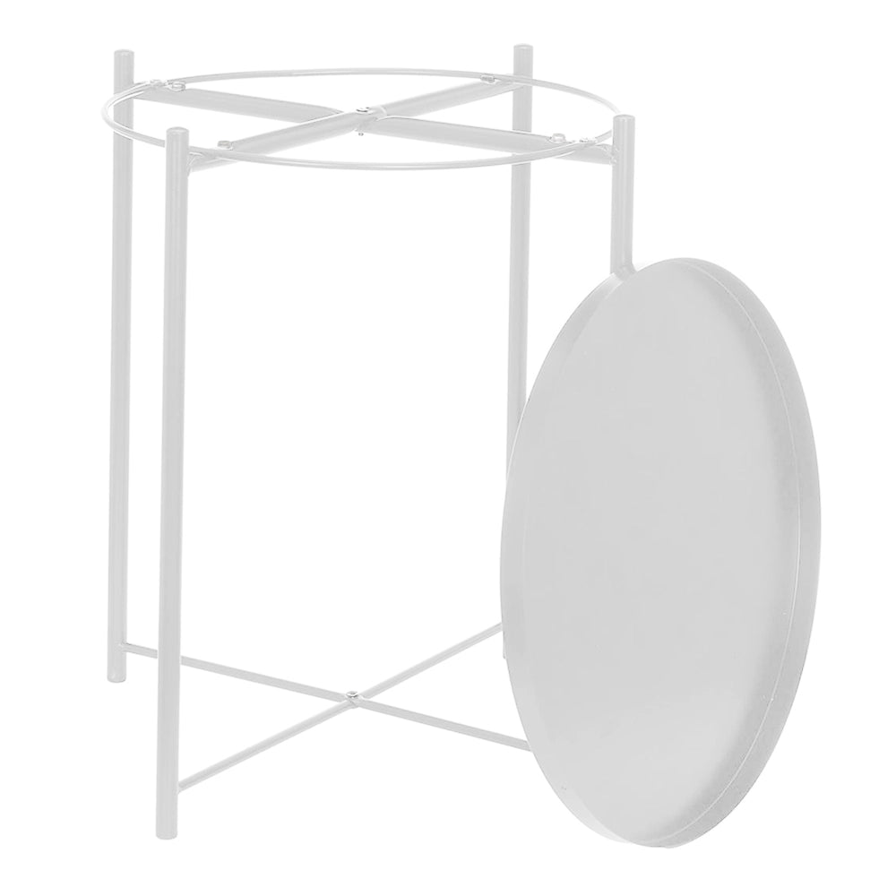 Tavolino da salotto in metallo bianco - Willy - TS08WI