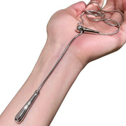 Collana a goccia in stile minimalista, nuova catena lunga per felpa da donna.