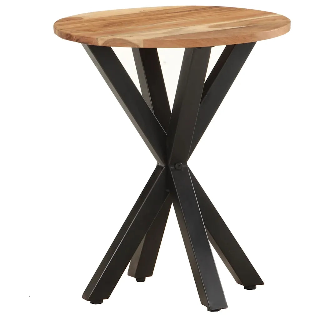Tavolino di Servizio 48x48x56cm in Legno Massello di Acacia 320657