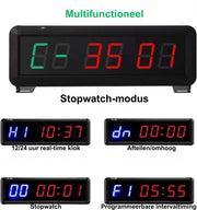 Timer Intervallistico - Alarme Digitale - 4,1D x 10,7B x 6H CM - Inclusa Comando a Distanza - Cronografo - Nero