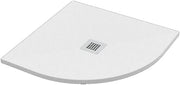 PIATTO DOCCIA STONE SEMITONDO 80x80 BIANCO OPACO ERCOS