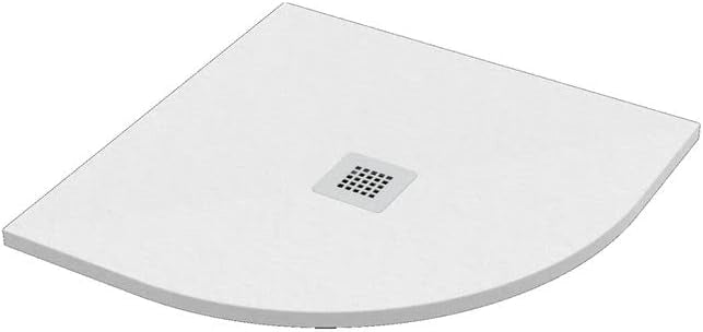 PIATTO DOCCIA STONE SEMITONDO 80x80 BIANCO OPACO ERCOS