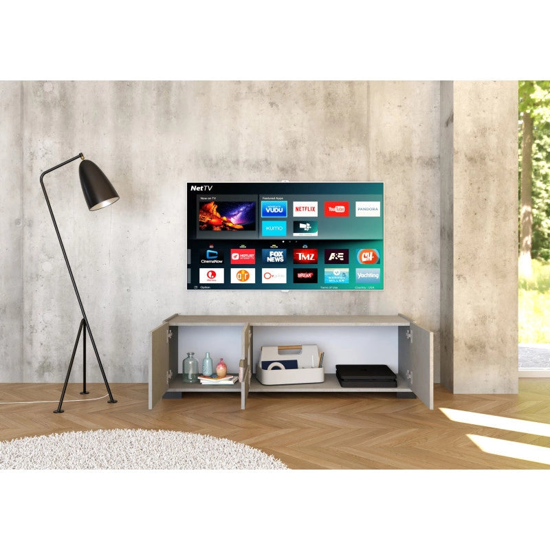 Porta TV moderno 3 ante 130x40x40 cm Riflesso - Cashmere
