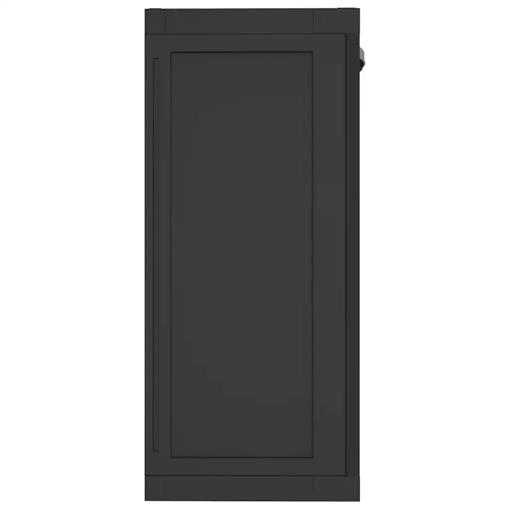 Armadio da Esterno Nero 65x37x85 cm in PP 364204