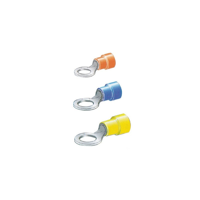 TERMINALE OCCHIELLO MM 4 ROSSO 10PZ
