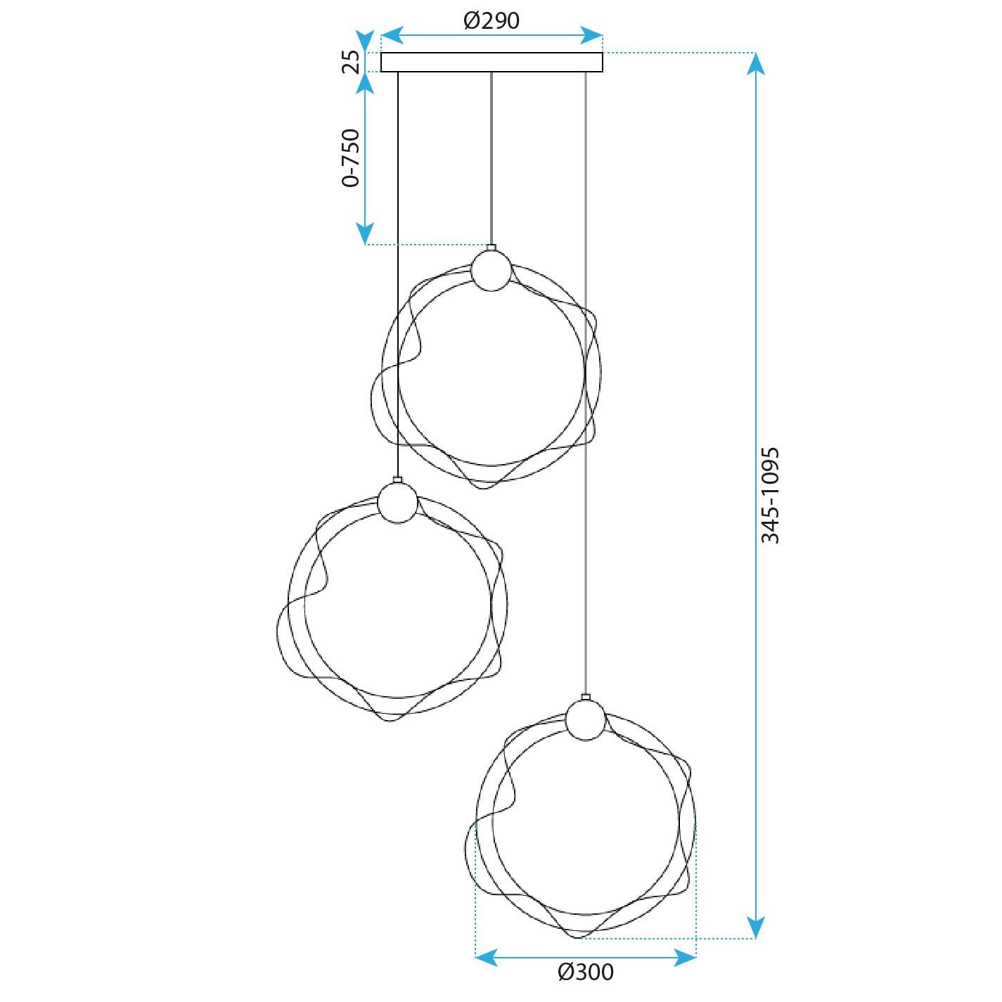 Lampada Led G012-3cpr Gold