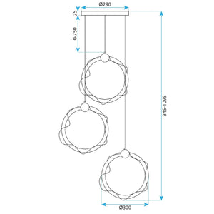 Lampada Led G012-3cpr Gold