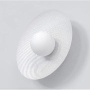 Lampada da parete Vibez in acciaio bianco