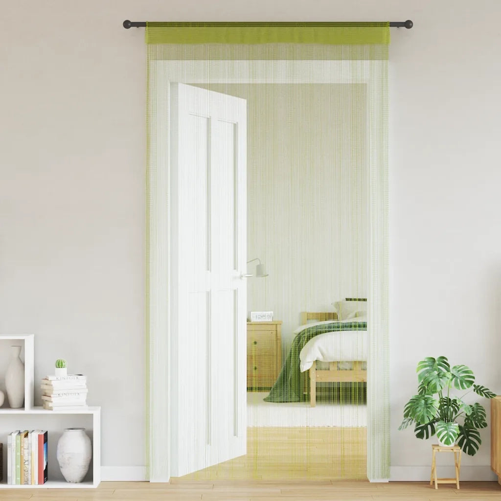 2 Pz Tende a Fili 100x250 cm Verdi 132412