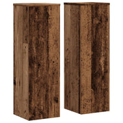 Portavasi mobili per fiori set da 2 legno di recupero legno ingegnerizzato marrone 02_0045373