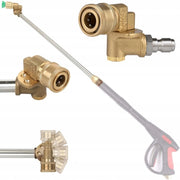 Adattatore Girevole per Ugello 1/4" – Compatibile con Idropulitrici Rosfix, Lavor | Pressione Max 4500 PSI