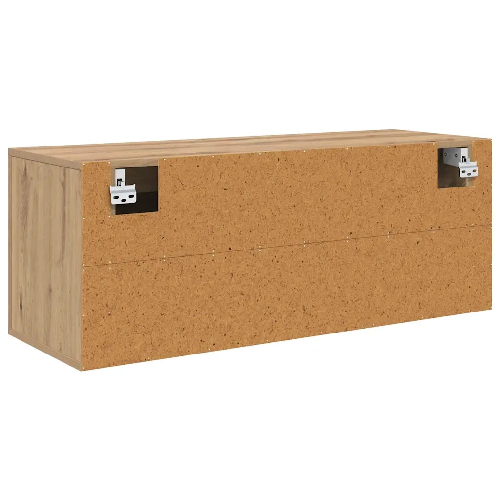 Scarpiera | Mobile per scarpe con porta rovere artigianale 100 x 35 x 38 cm
