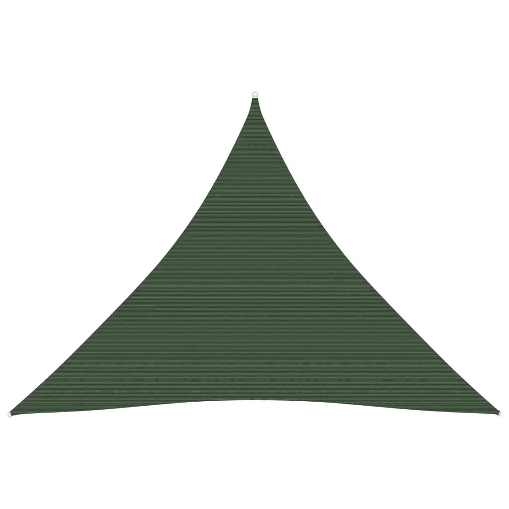 Vela ombreggiante 160 g/m² verde scuro 3 x 3 x 3 m HDPE 02_0009423