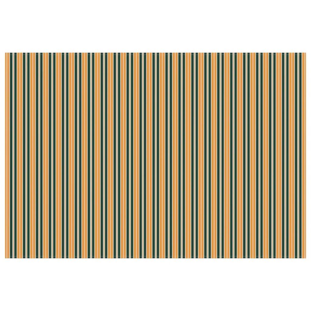 Telo di ricambio per tenda da sole Verde e Giallo 600 × 300 cm 3444455