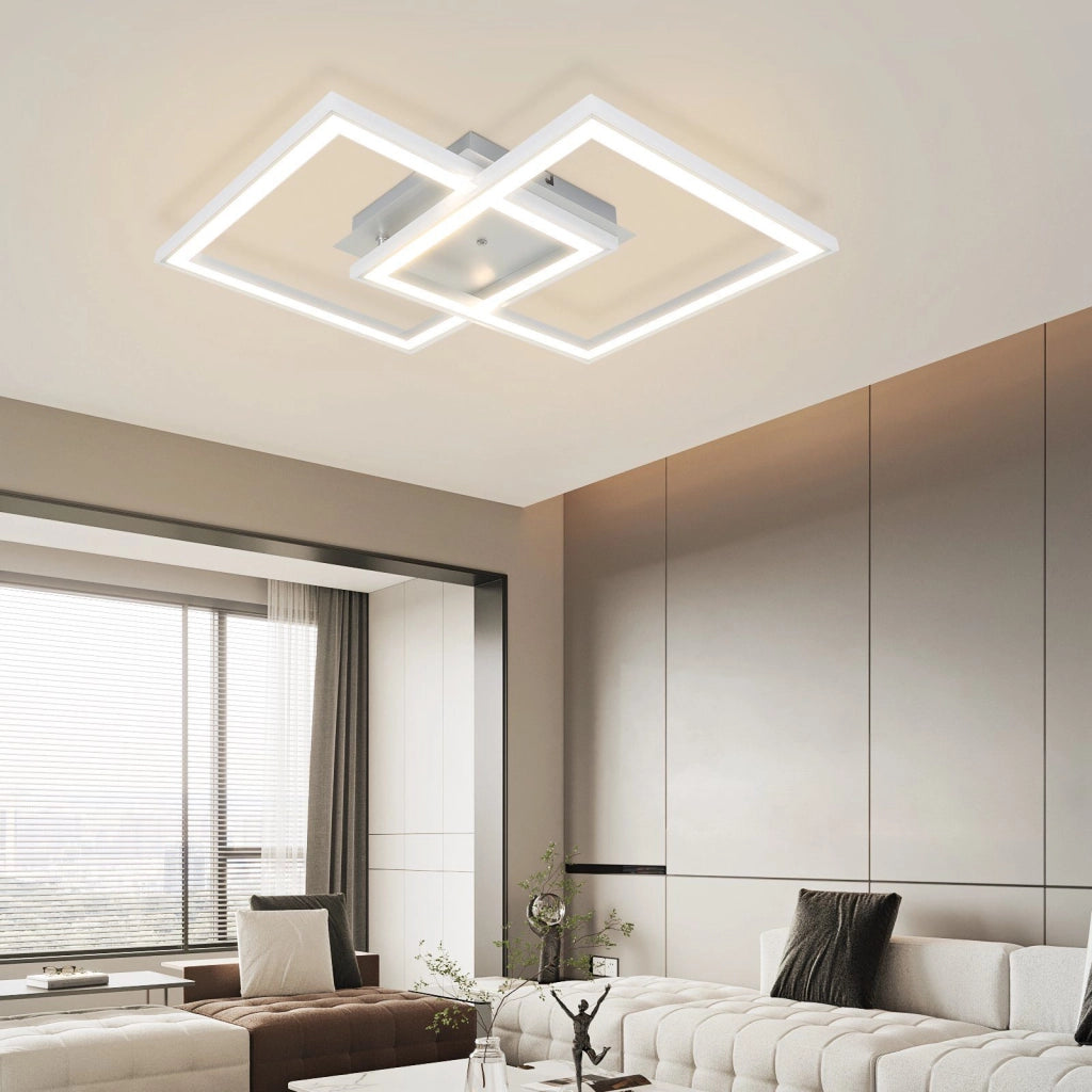 ZMH Lampada da soffitto LED moderna 35W RGB dimmerabile cambio colore telecomando per camera letto soggiorno
