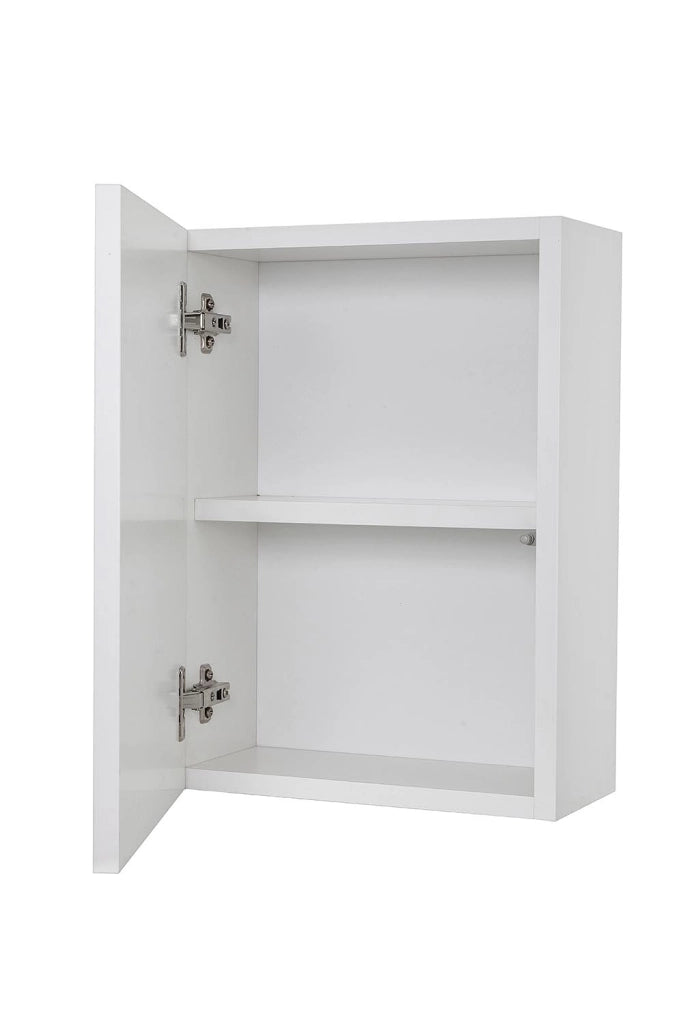 Pensile da Bagno 1 Anta Push 35x18x47,5 cm in Legno TFT Ibiza Bianco Opaco