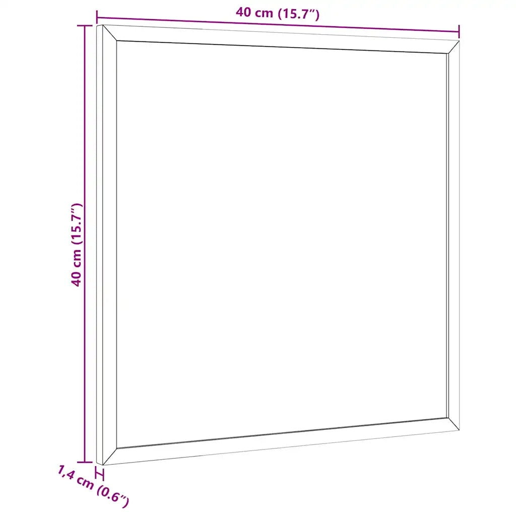 vidaXL Tavola in Sughero con Cornice Legno Massello di Pino 40x40 cm