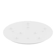 Rosone Tondo Metallo Bianco 8 Fori D60Cm