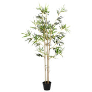 Albero di Bambù Verde 55 x 16 x 150 cm Tessuto e Bambù 42042069