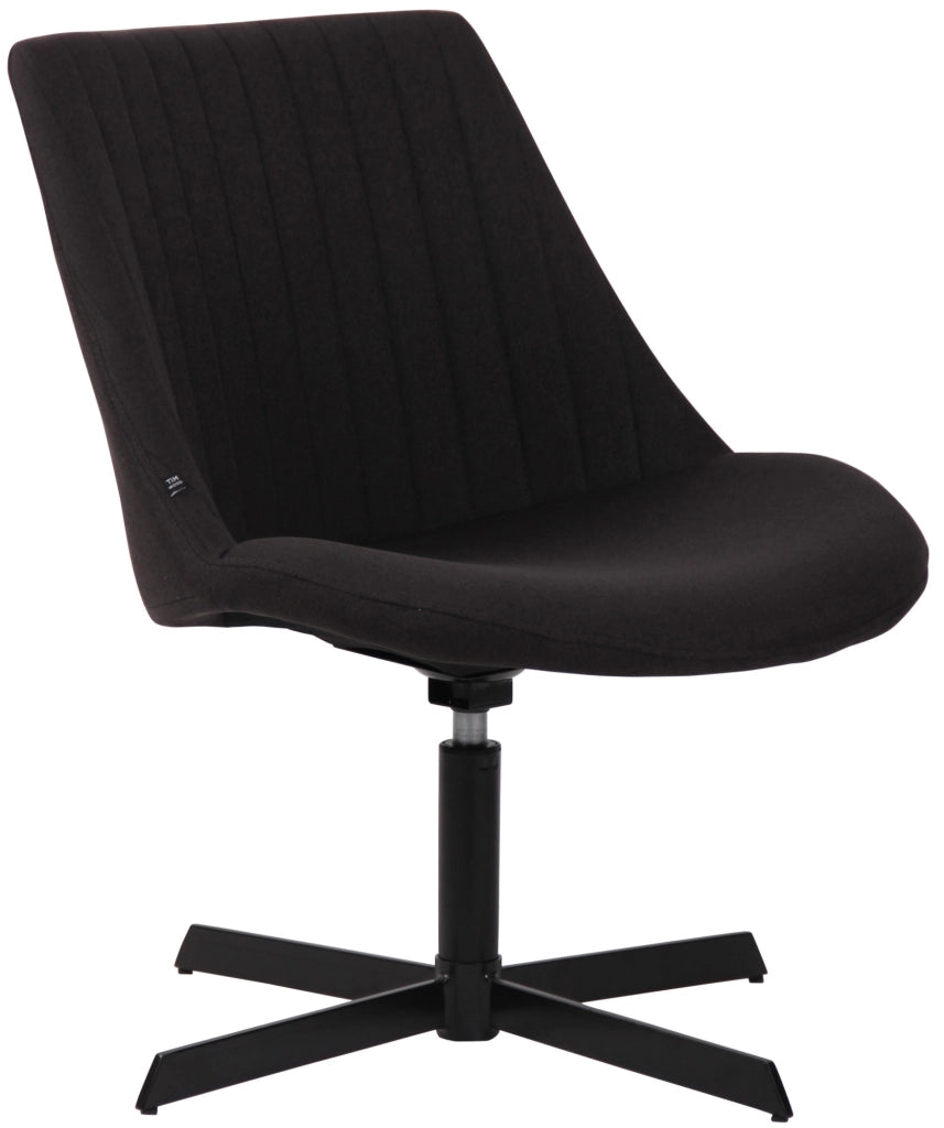 Sedia da Lounge Granby nero