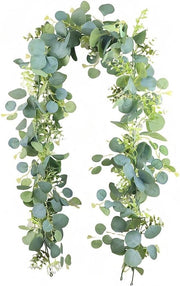 Slinger di Eucalipto per Interno, Esterno e Festa - Decorazione Verde con Atmosfera Naturale - 75 cm di Lunghezza