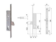 SERRATURA INFILARE PER MONTANTI SOLO CATENACCIO 46210- - mm.25 (46210250) - 1 pezzi CISA
