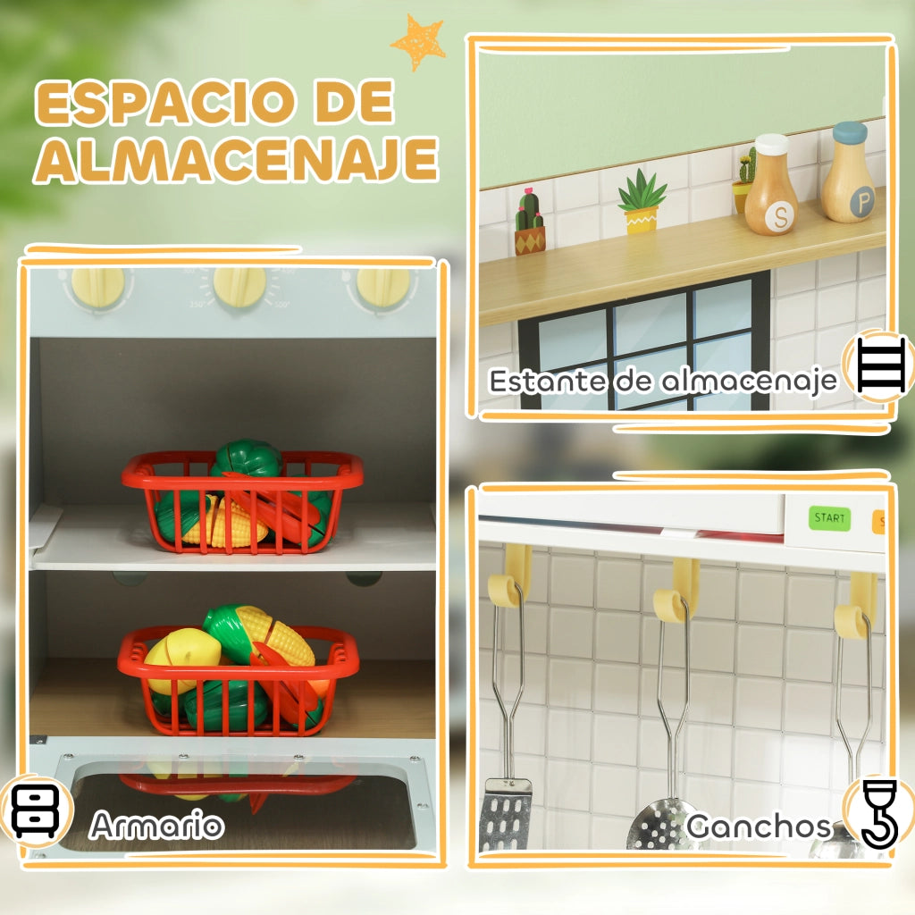 Casetta da Cucina per Bambini con Accessori ¨C Minimal ¨C Blu