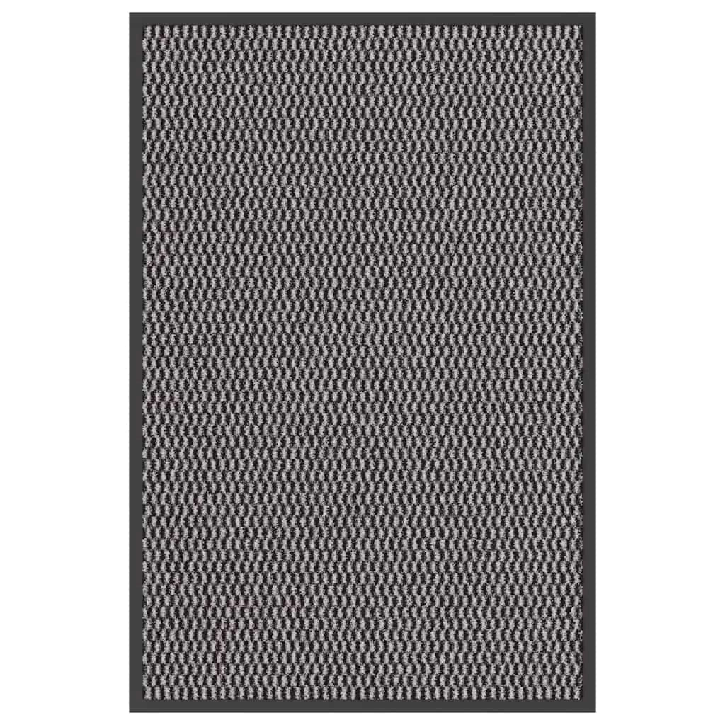 Zerbino d'ingresso flessibile e antiscivolo 60 x 90 cm assorbente per l'umidità stile moderno in PP antracite 02_0058094