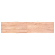 Piano Tavolo Marrone Chiaro 180x40x(2-6) cm Rovere Non Trattatocod mxl 126549