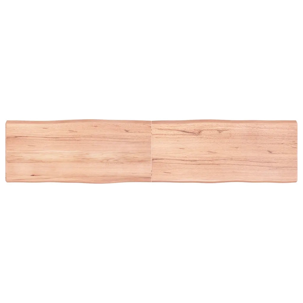 Piano Tavolo Marrone Chiaro 180x40x(2-6) cm Rovere Non Trattatocod mxl 126549