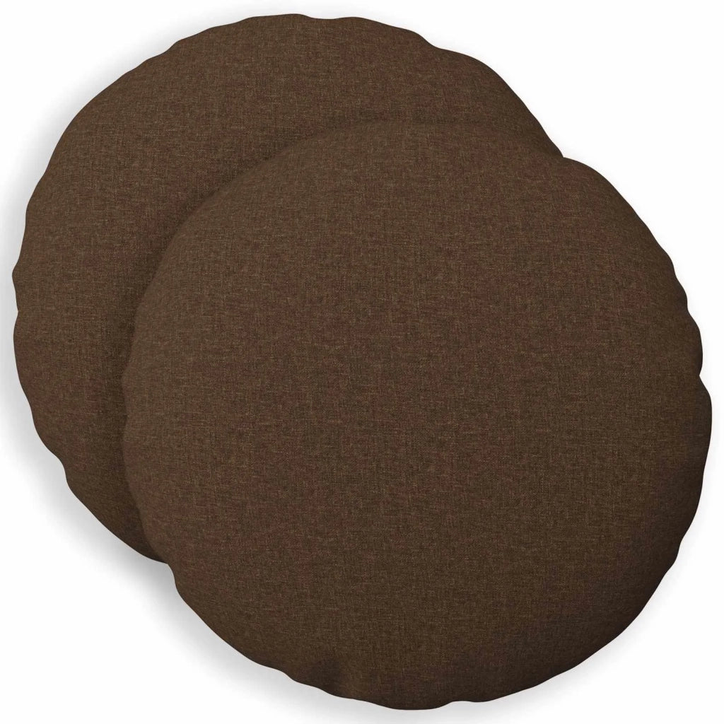 Cuscino con cuscino HEERLEN 2 pz Marrone Tessuto 928997