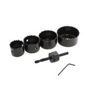 Trade Shop - Set 6 Frese Legno A Tazza Attacco Varie Misure Muro Buchi Per Trapano Seghe Fora -