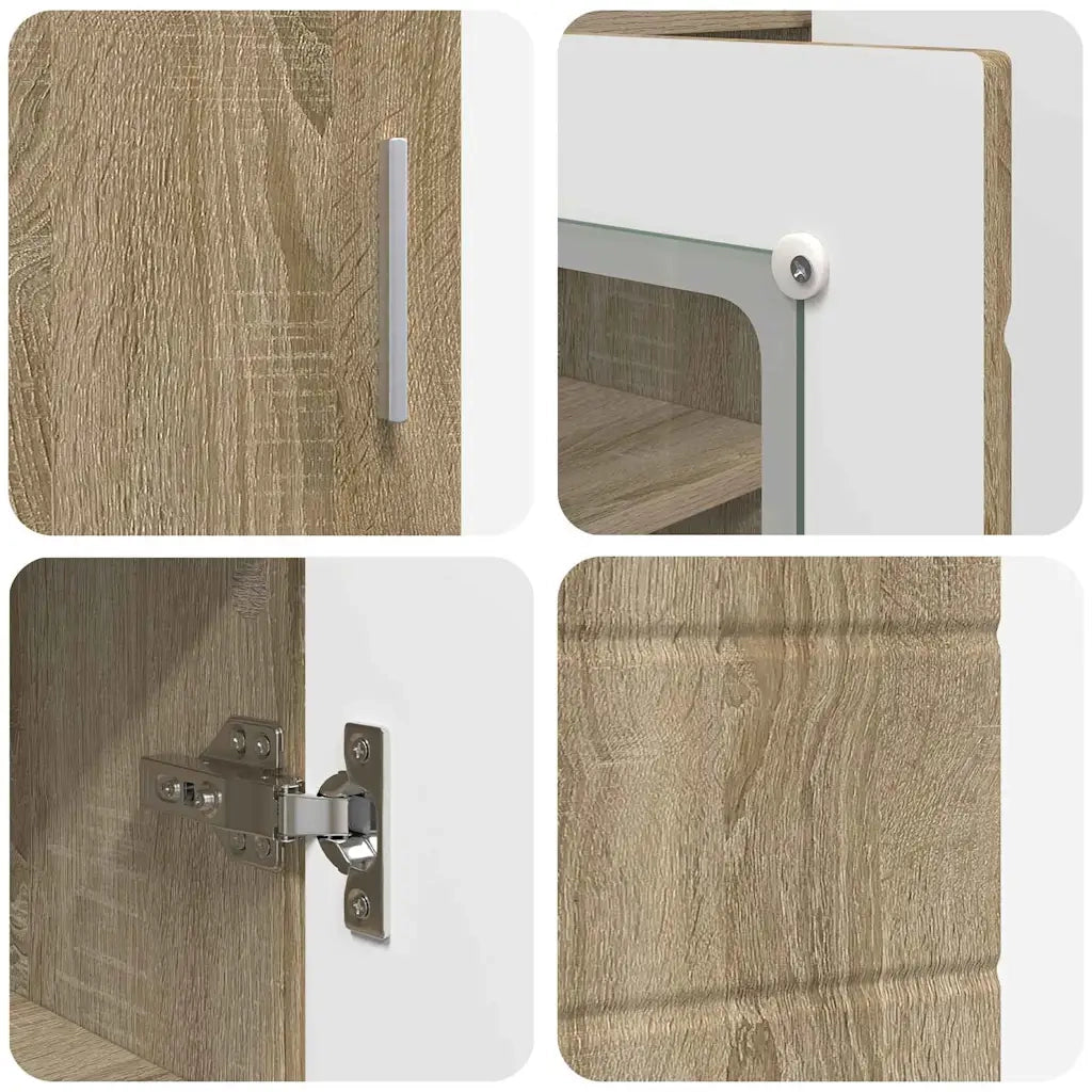 Credenza-Buffet-Armadio da cucina rovere sonoma 55,5 x 29 x 100 cm Legno multistrato