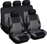 Hoe per Auto - Auto - Hoes per Autostoelo - Hoe per Auto - Hoes per Autostoelo - Grigio - Set Completo - Universale - 9 Dellig - Adatto per la maggior parte dei modelli