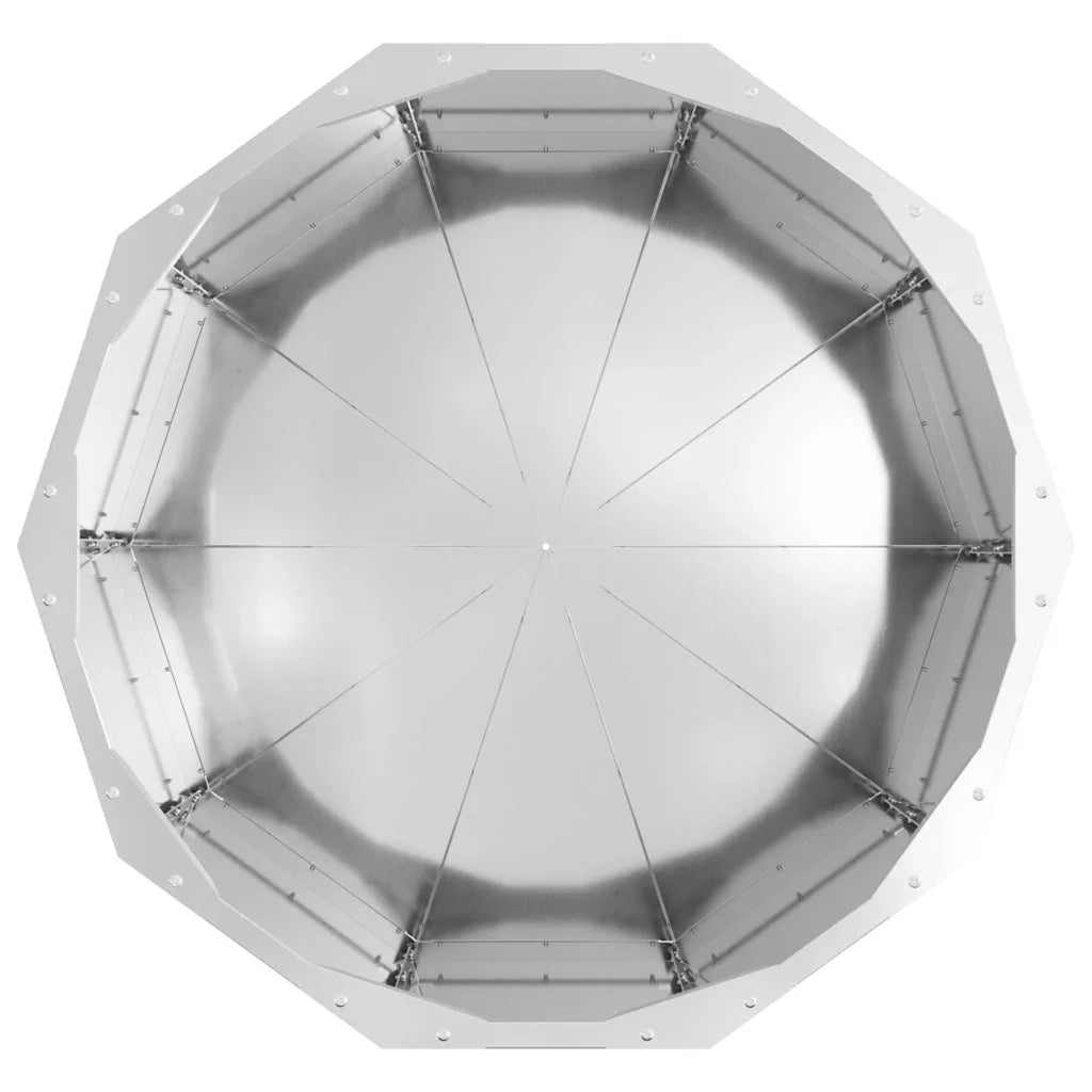 Fioriera-Vaso-Contenitore per Piante Argento 60 x 60 x 35 cm Acciaio zincato