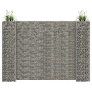 Gabbione Fioriera ad "H" in Filo di Acciaio 260x40x180 cm 145664