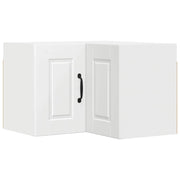 Mobile da cucina moderno da parete 57 x 57 x 40 cm pratico contenitore stile trendy legno ingegnerizzato bianco 02_0054299