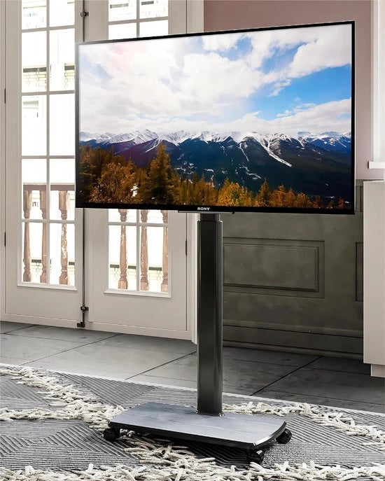Sedia TV Mobiliabile 1,5m con Base in Legno 20mm per TV da 32 a 55, 65, 70 pollici