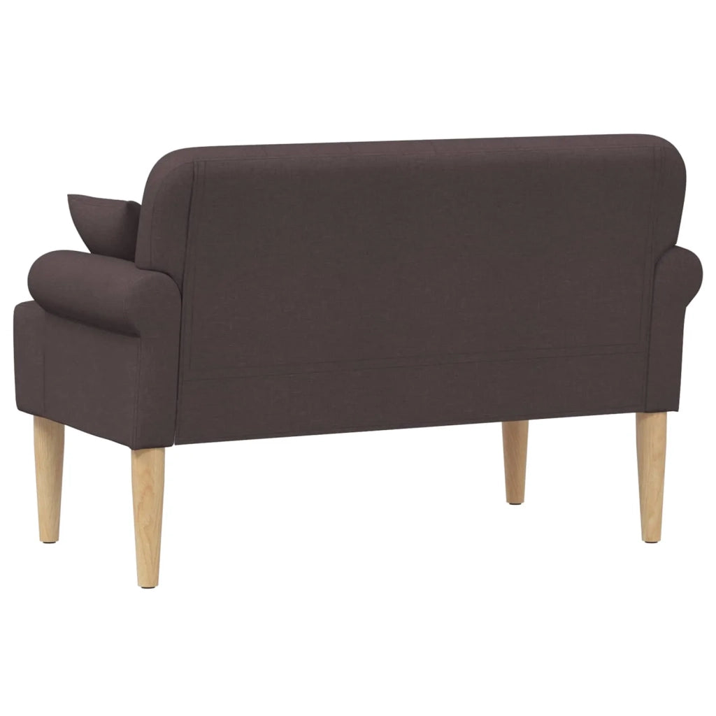 Loveseat con bottoni imbottiti Marrone Scuro 120 x 65 x 79 cm 42041813