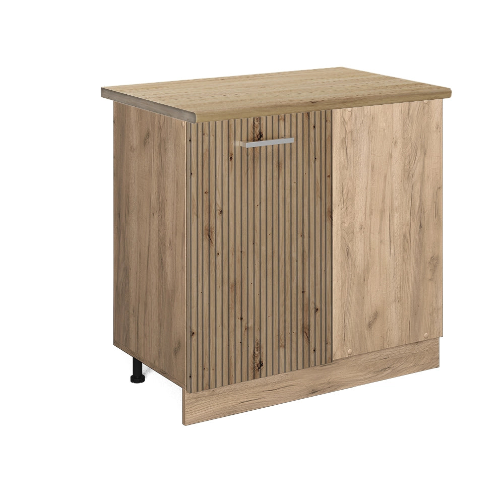 Mobile ad angolo cucina R-Line Rovere artigianale/Rovere dorato 86 cm, PL Rovere Vicco