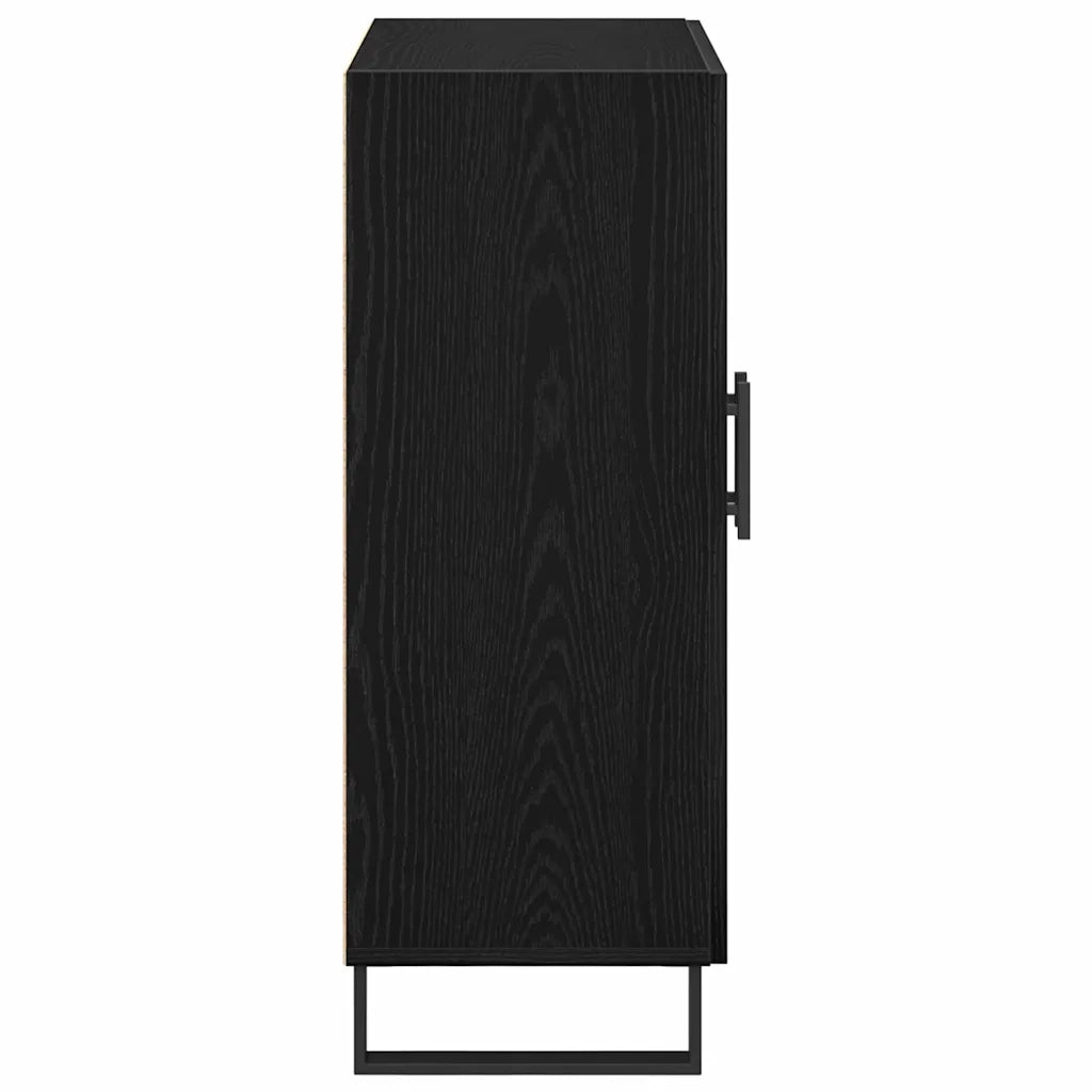 Credenza Rovere Nero 69,5 x 34 x 90 cm Legno ingegnerizzato 862875