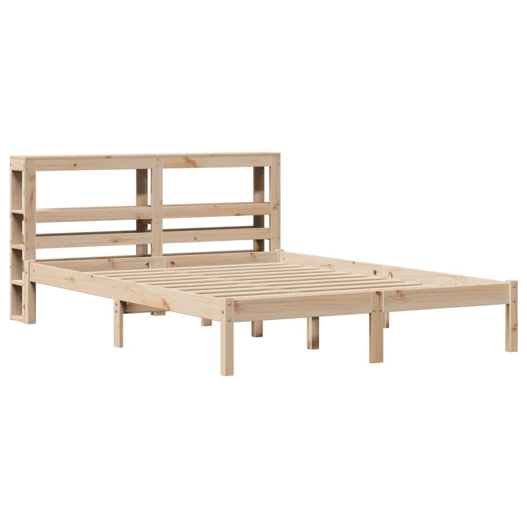 Letto senza Materasso 140x200 cm in Legno Massello di Pino 3305722