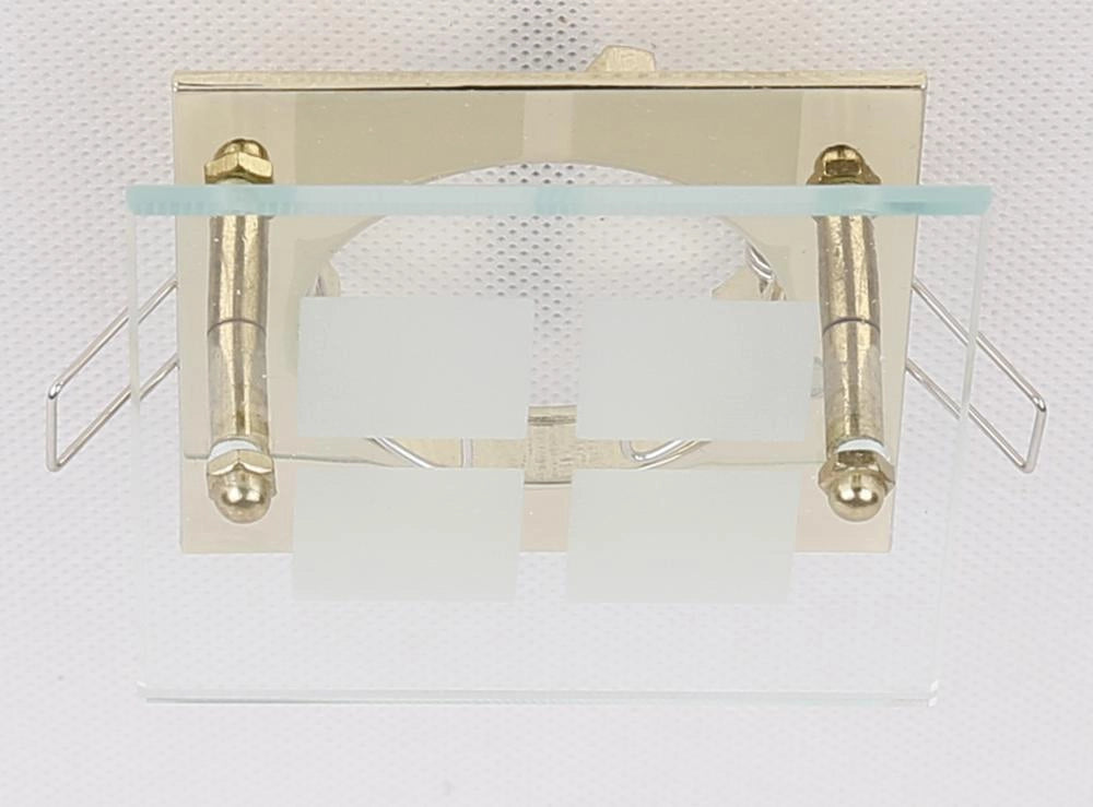 Faretto da incasso SZ-03 1xMR16 oro vetro quadrato Candellux