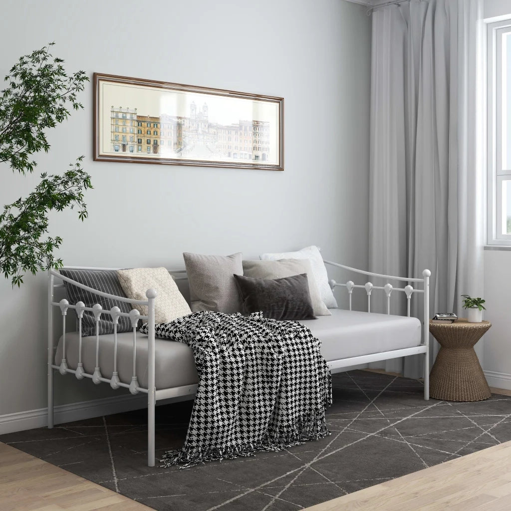 Telaio Divano letto | Sof¨¤ letto | Letto singolo Bianco in Metallo 90x200 cm