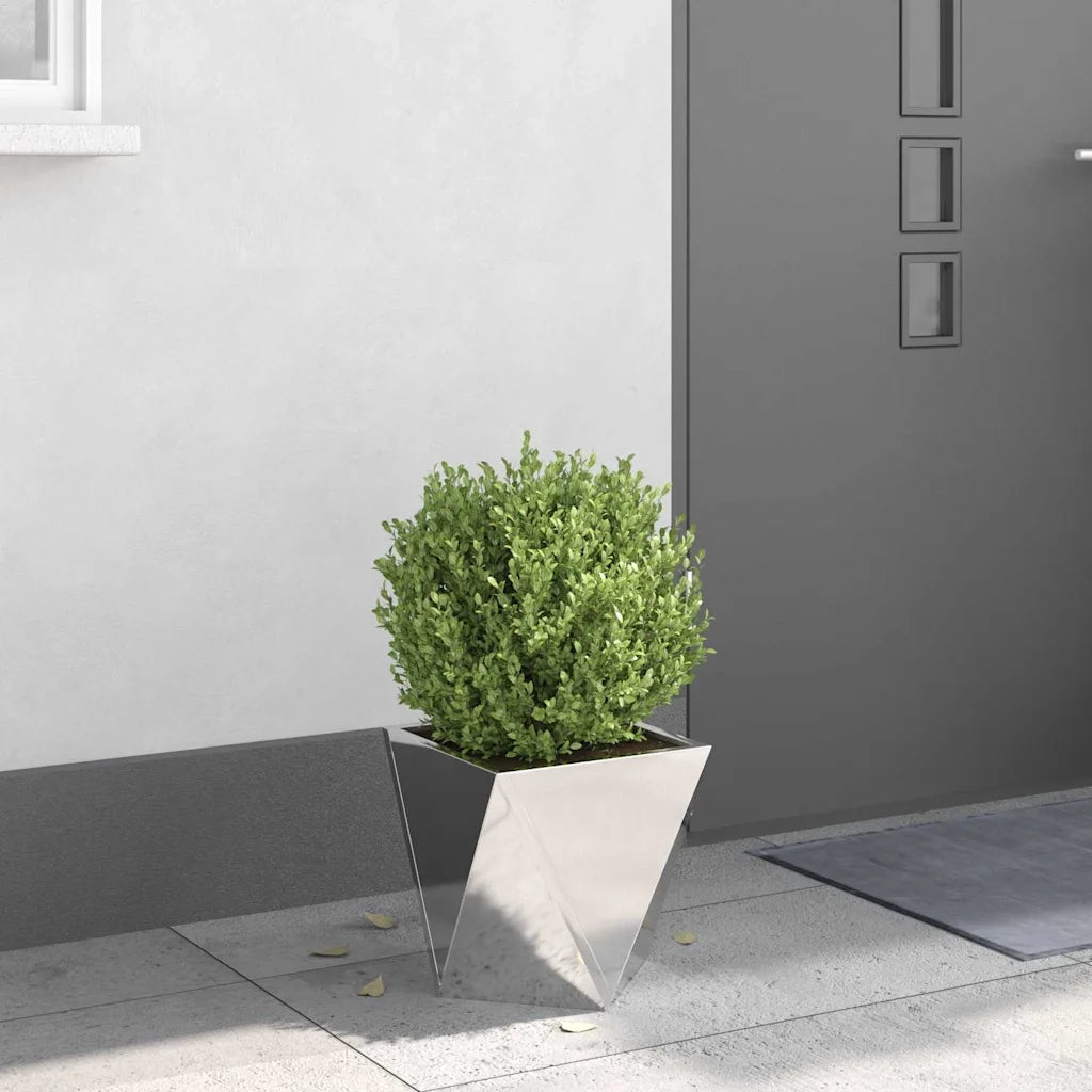 Fioriera Argento 30 x 30 x 30 cm Acciaio inossidabile 883816