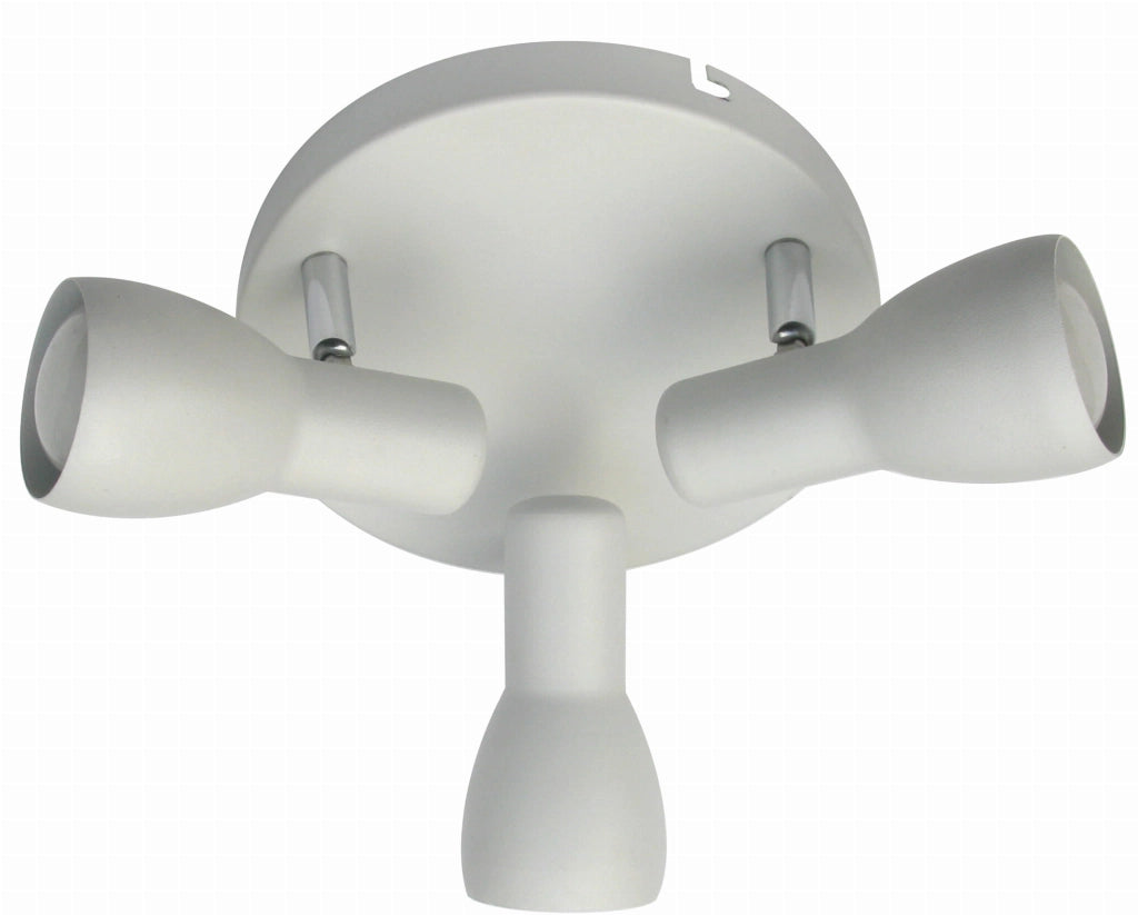 Plafoniera Candellux Picardo bianca metallo 29 cm 3xE14